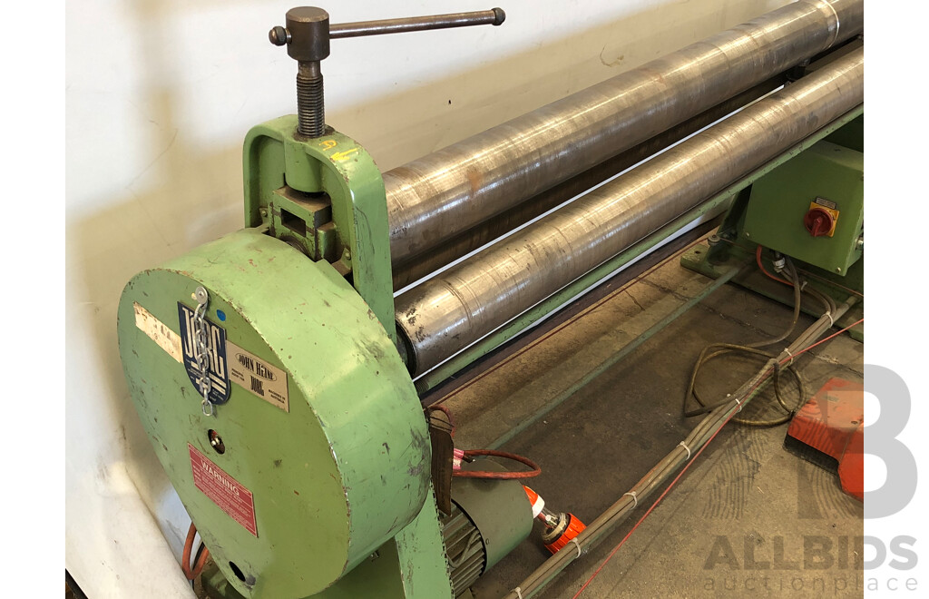 Jorg 1520mm Electric 415 Volt Sheet Metal Roller