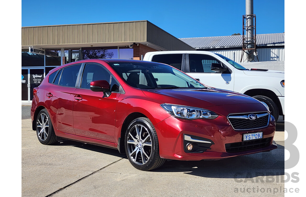 5/2019 Subaru Impreza 2.0i-L (awd) MY19 5d Hatchback Maroon 2.0L