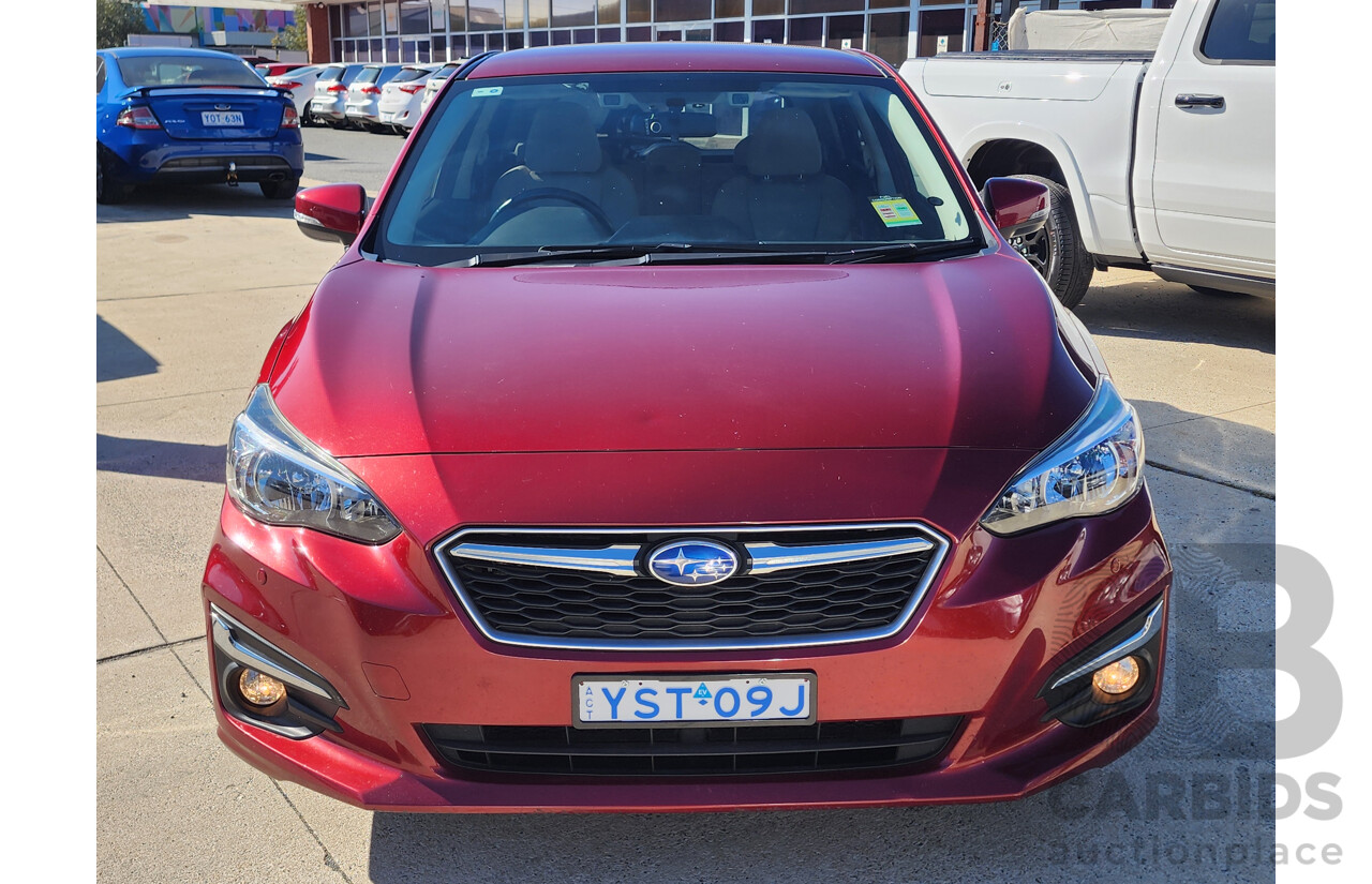 5/2019 Subaru Impreza 2.0i-L (awd) MY19 5d Hatchback Maroon 2.0L