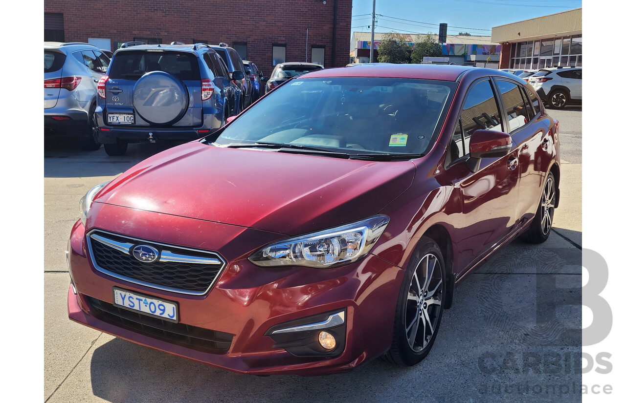 5/2019 Subaru Impreza 2.0i-L (awd) MY19 5d Hatchback Maroon 2.0L