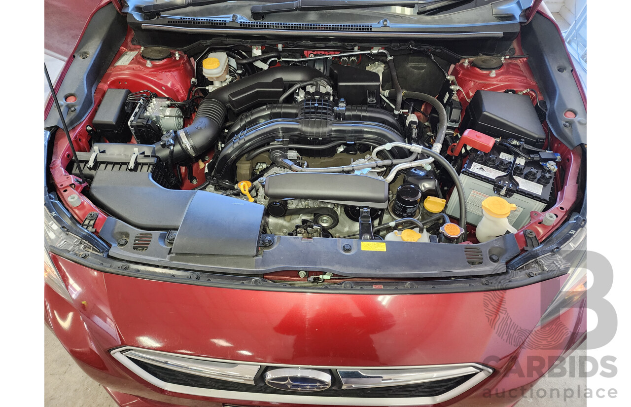 5/2019 Subaru Impreza 2.0i-L (awd) MY19 5d Hatchback Maroon 2.0L