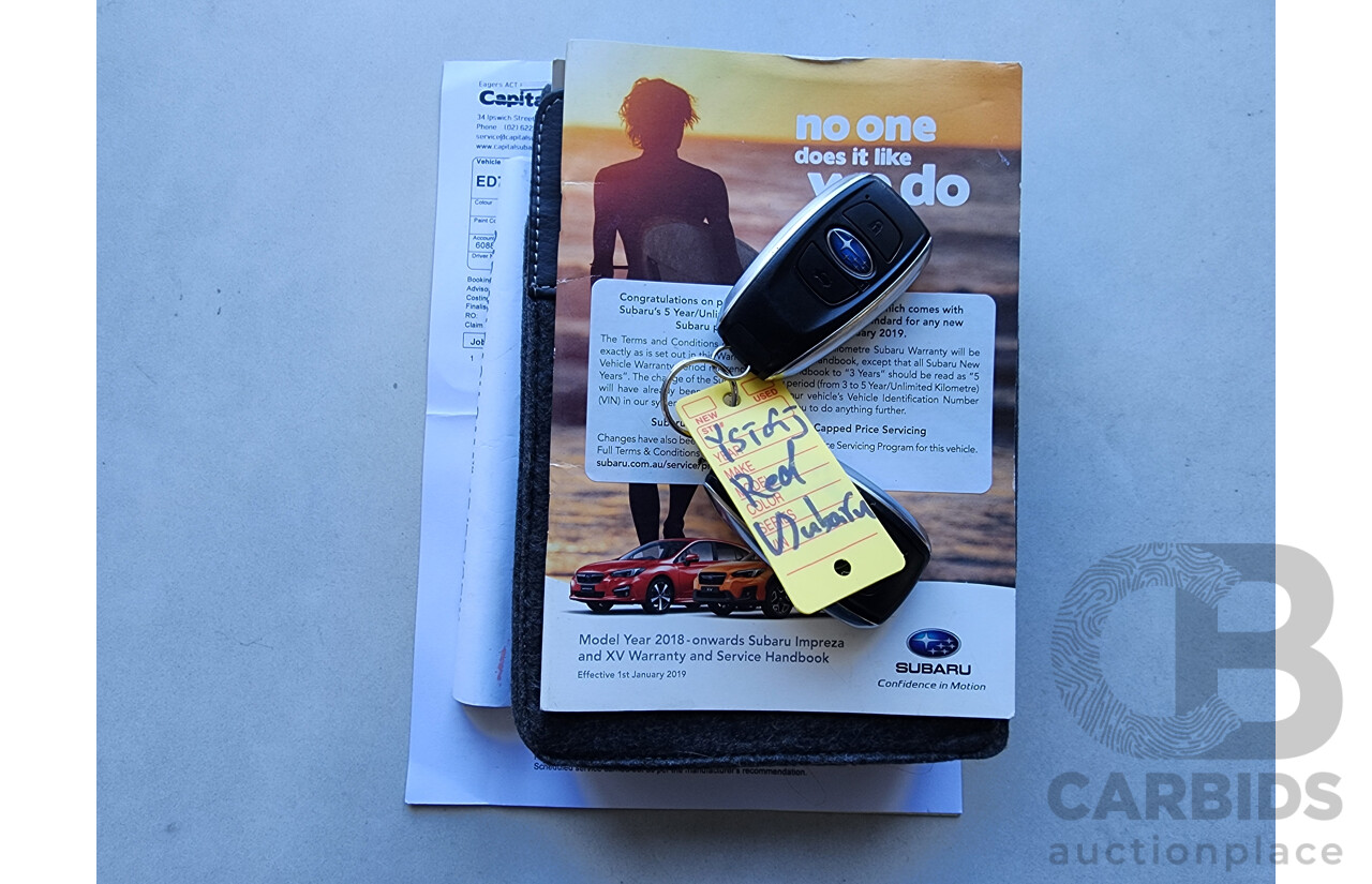5/2019 Subaru Impreza 2.0i-L (awd) MY19 5d Hatchback Maroon 2.0L
