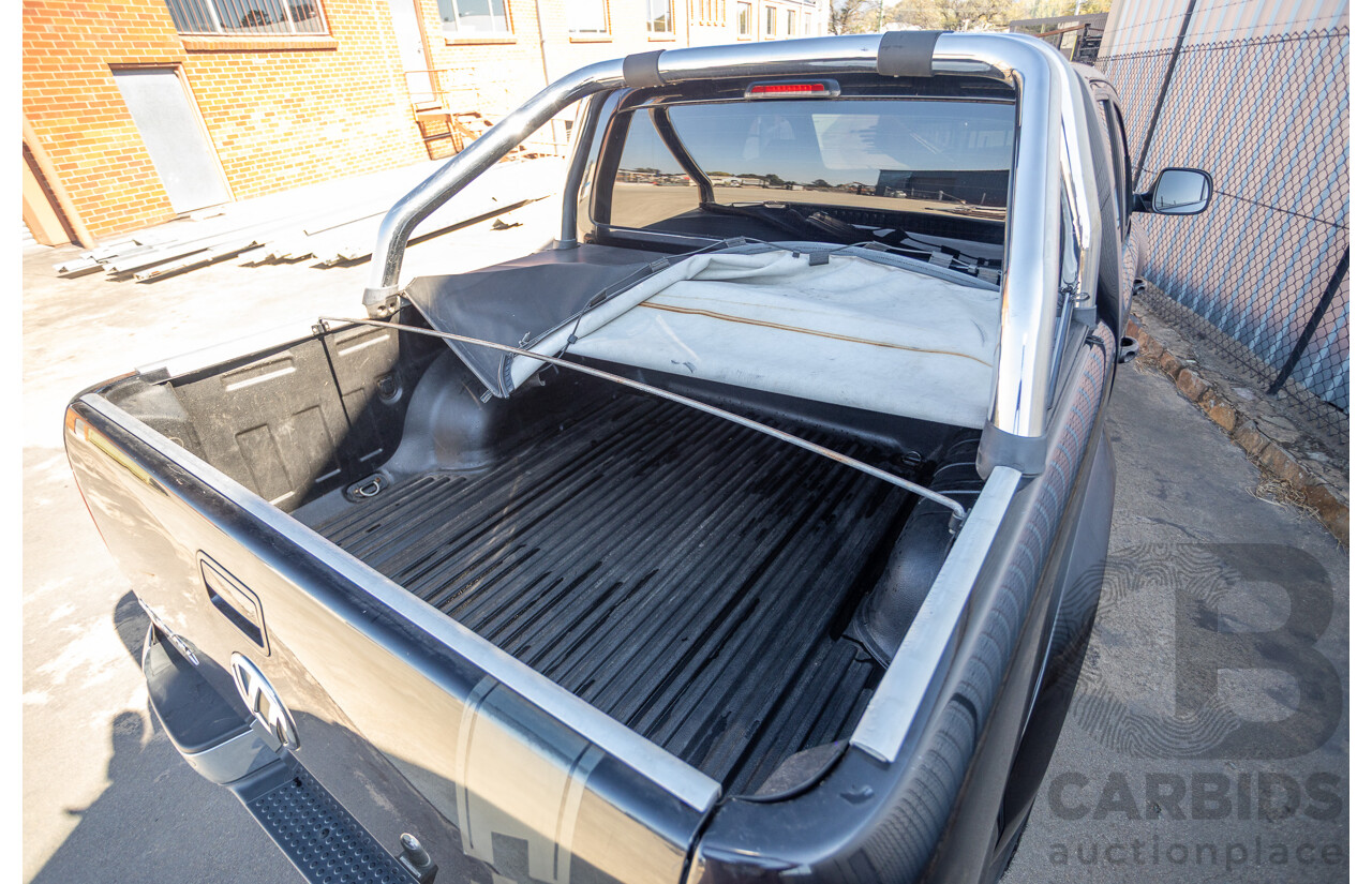 01/2012 Volkswagen Amarok TDI400 Highline (4x4) 2H MY12 Dual Cab Utility Deep Black Twin Turbo Diesel 2.0L