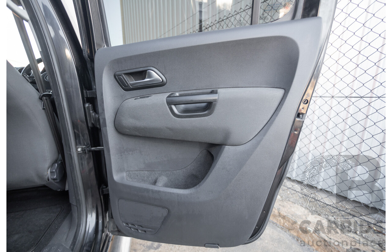 01/2012 Volkswagen Amarok TDI400 Highline (4x4) 2H MY12 Dual Cab Utility Deep Black Twin Turbo Diesel 2.0L