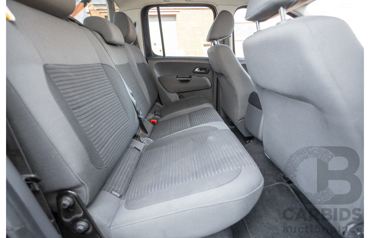 01/2012 Volkswagen Amarok TDI400 Highline (4x4) 2H MY12 Dual Cab Utility Deep Black Twin Turbo Diesel 2.0L