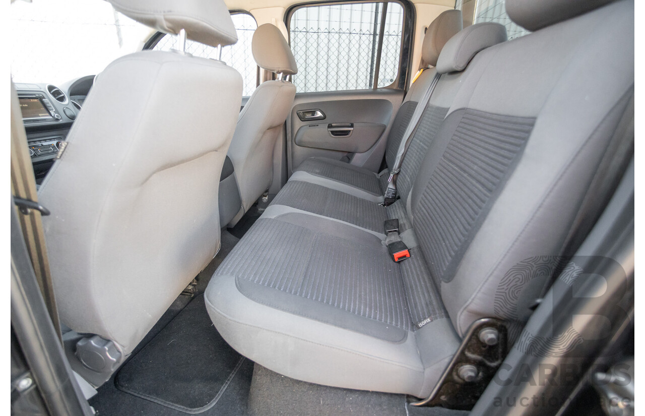 01/2012 Volkswagen Amarok TDI400 Highline (4x4) 2H MY12 Dual Cab Utility Deep Black Twin Turbo Diesel 2.0L