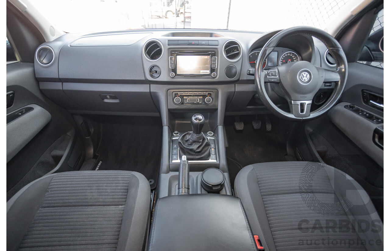 01/2012 Volkswagen Amarok TDI400 Highline (4x4) 2H MY12 Dual Cab Utility Deep Black Twin Turbo Diesel 2.0L