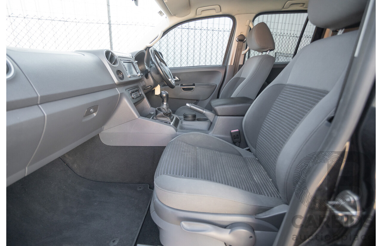 01/2012 Volkswagen Amarok TDI400 Highline (4x4) 2H MY12 Dual Cab Utility Deep Black Twin Turbo Diesel 2.0L