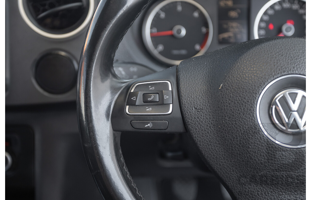 01/2012 Volkswagen Amarok TDI400 Highline (4x4) 2H MY12 Dual Cab Utility Deep Black Twin Turbo Diesel 2.0L