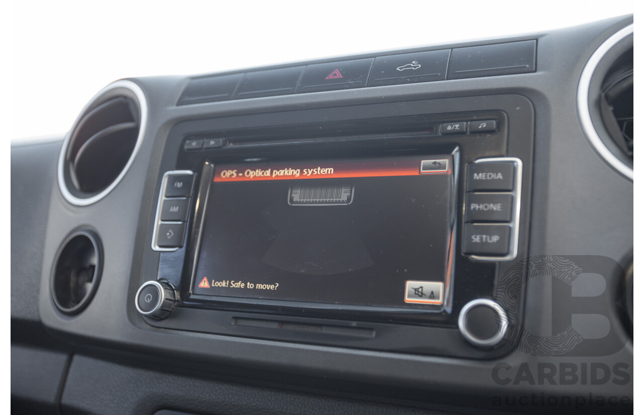 01/2012 Volkswagen Amarok TDI400 Highline (4x4) 2H MY12 Dual Cab Utility Deep Black Twin Turbo Diesel 2.0L