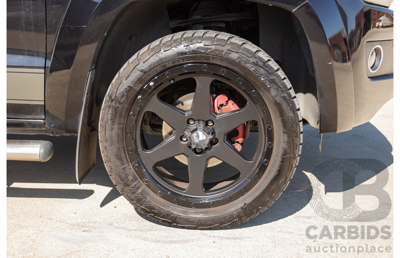 01/2012 Volkswagen Amarok TDI400 Highline (4x4) 2H MY12 Dual Cab Utility Deep Black Twin Turbo Diesel 2.0L