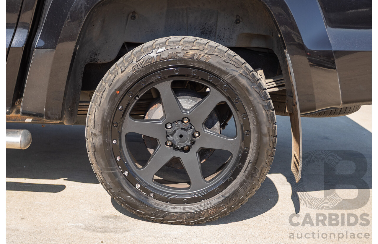 01/2012 Volkswagen Amarok TDI400 Highline (4x4) 2H MY12 Dual Cab Utility Deep Black Twin Turbo Diesel 2.0L