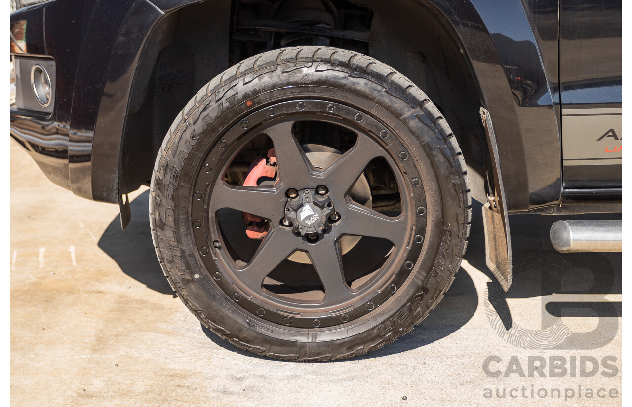 01/2012 Volkswagen Amarok TDI400 Highline (4x4) 2H MY12 Dual Cab Utility Deep Black Twin Turbo Diesel 2.0L