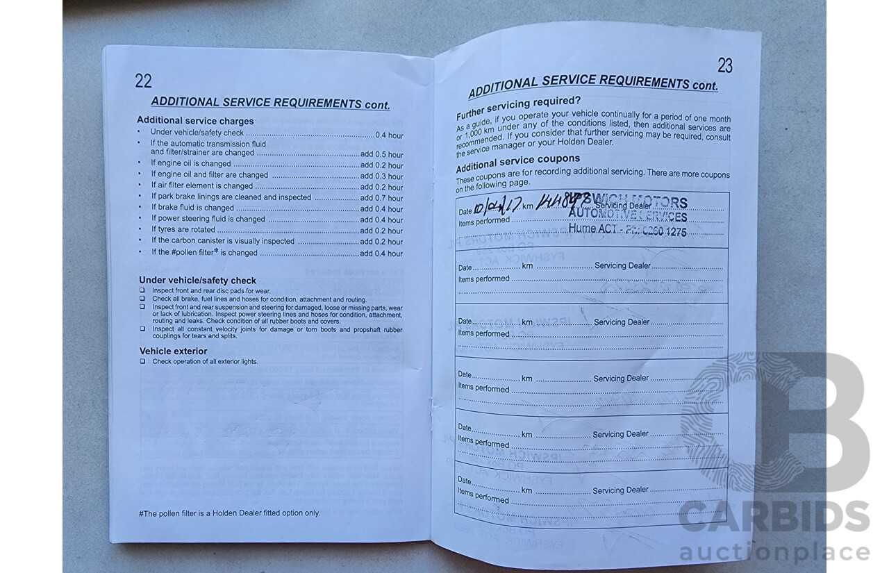 10/2010 Holden Calais  VE MY10 4d Sportwagon Silver 3.6L