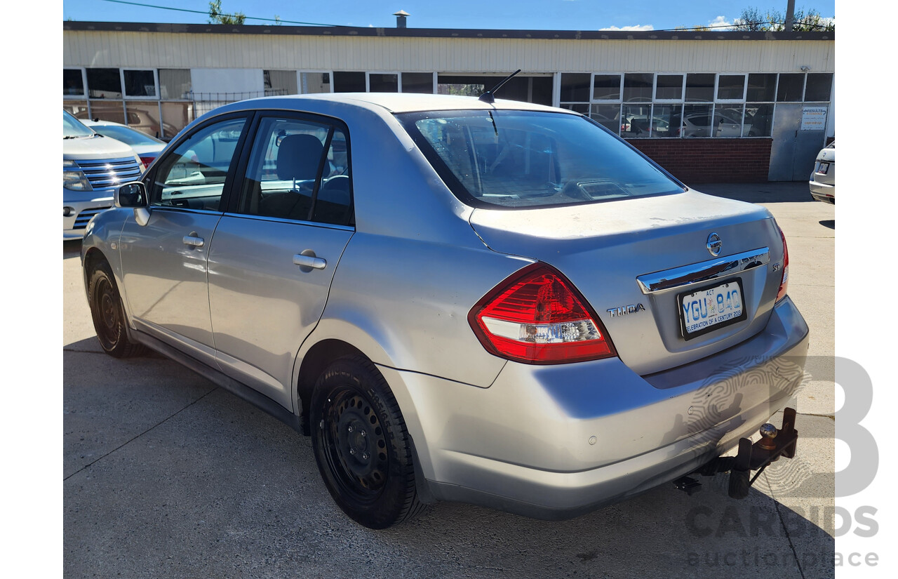 12/2007 Nissan Tiida ST C11 MY07 4d Sedan Silver 1.8L