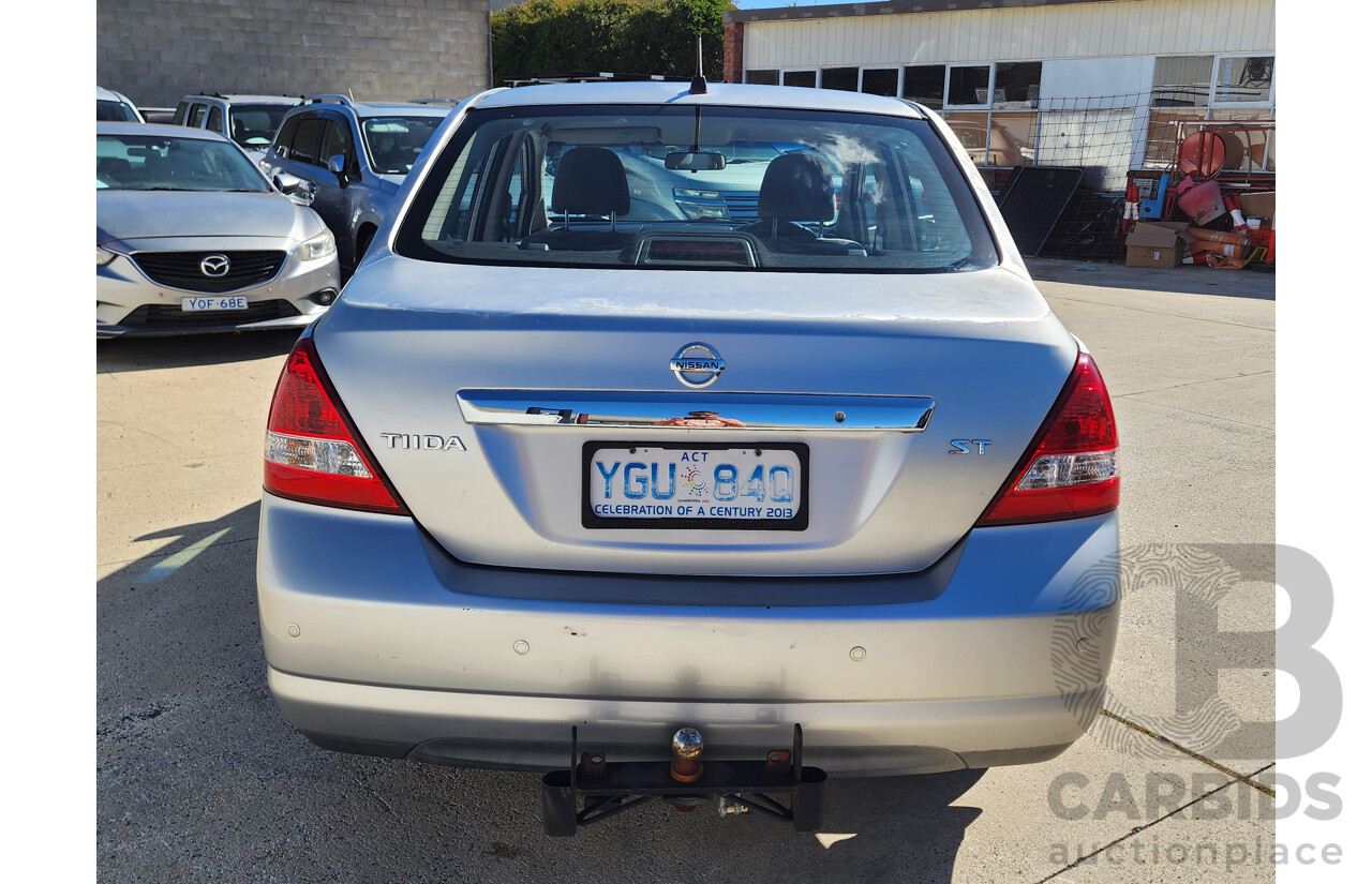 12/2007 Nissan Tiida ST C11 MY07 4d Sedan Silver 1.8L
