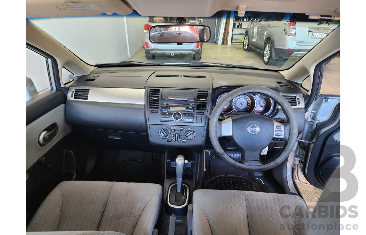 12/2007 Nissan Tiida ST C11 MY07 4d Sedan Silver 1.8L