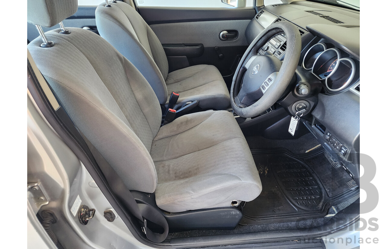 12/2007 Nissan Tiida ST C11 MY07 4d Sedan Silver 1.8L