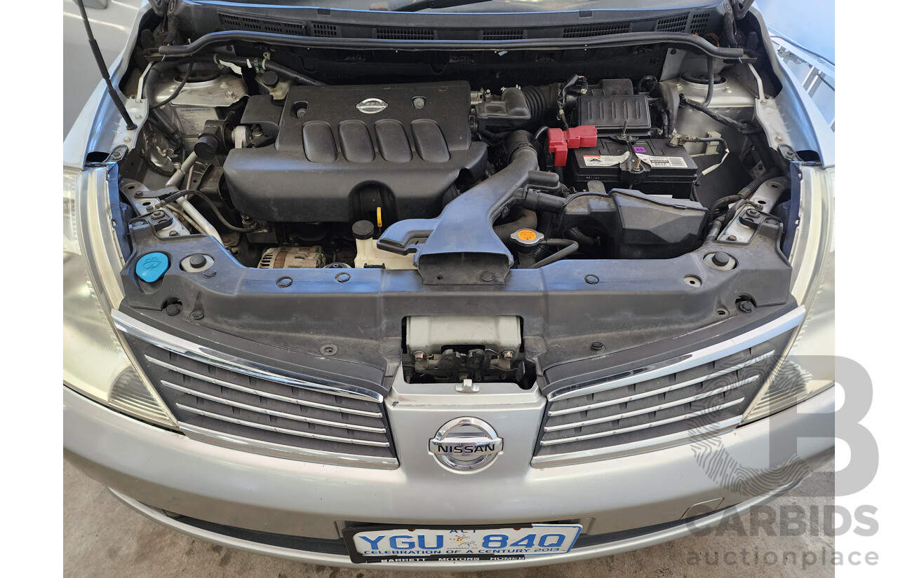 12/2007 Nissan Tiida ST C11 MY07 4d Sedan Silver 1.8L