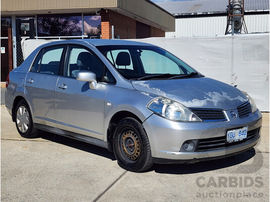 12/2007 Nissan Tiida ST C11 MY07 4d Sedan Silver 1.8L