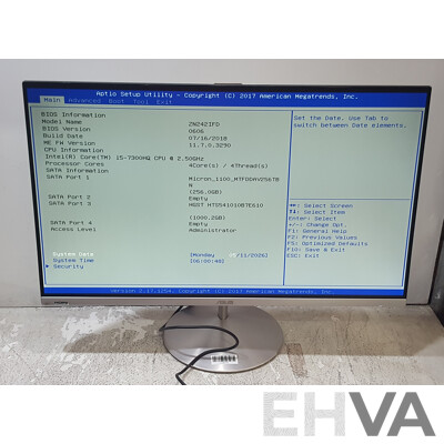 ASUS (ZN242IFD) Intel Core i5 (7300HQ) 2.50GHz-3.50GHz 4-Core CPU 23.8-Inch All-in-One Computer w/ Power Supply