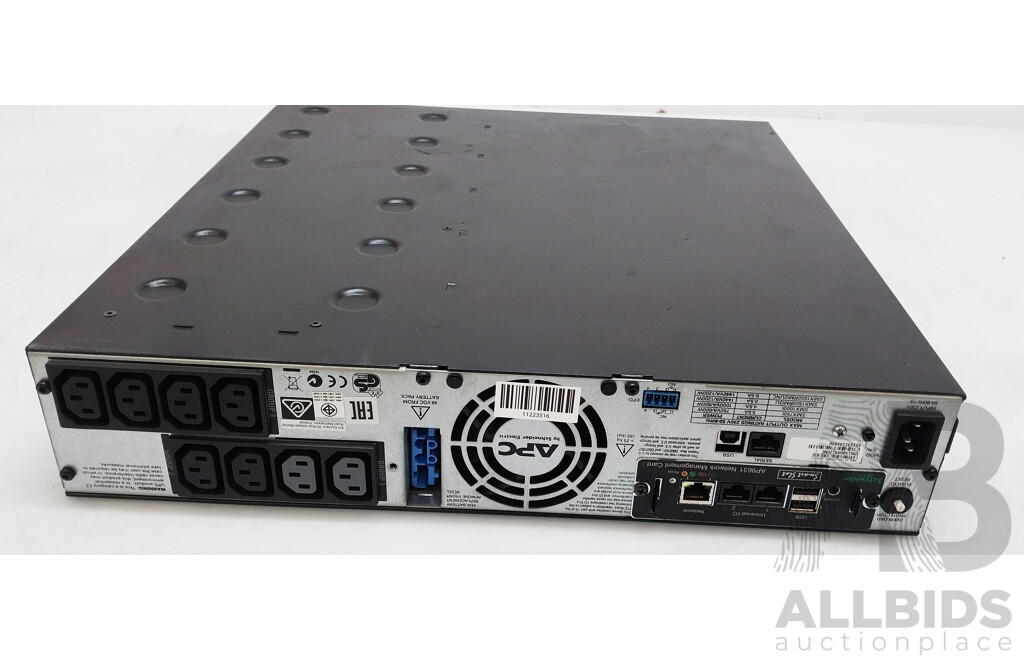 APC (SMX1500RMI2UNC) Smart-UPS 1500VA Rackmount UPS