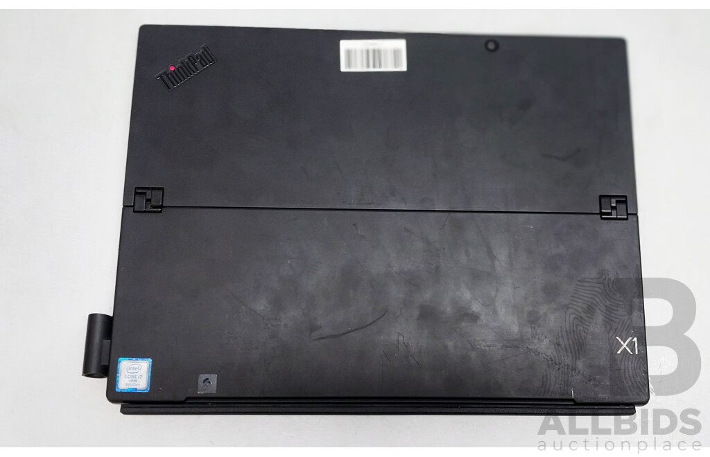 Lenovo ThinkPad X1 Tablet Gen3 Intel Core i7 (8650U) 1.90GHz-4.20GHz 4-Core CPU 13-Inch Touchscreen Detachable Laptop