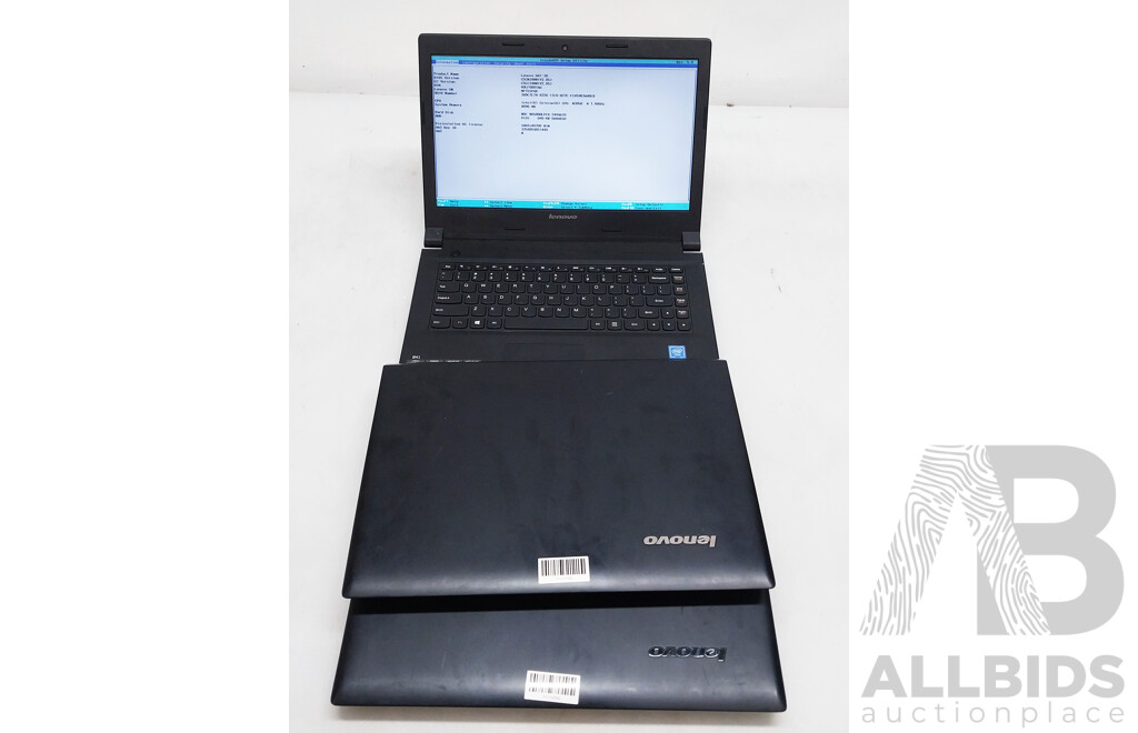 Lot of Three - Lenovo B41-30 Intel Celeron N3050 1.6GHz-2.16GHz) CPU 14-Inch