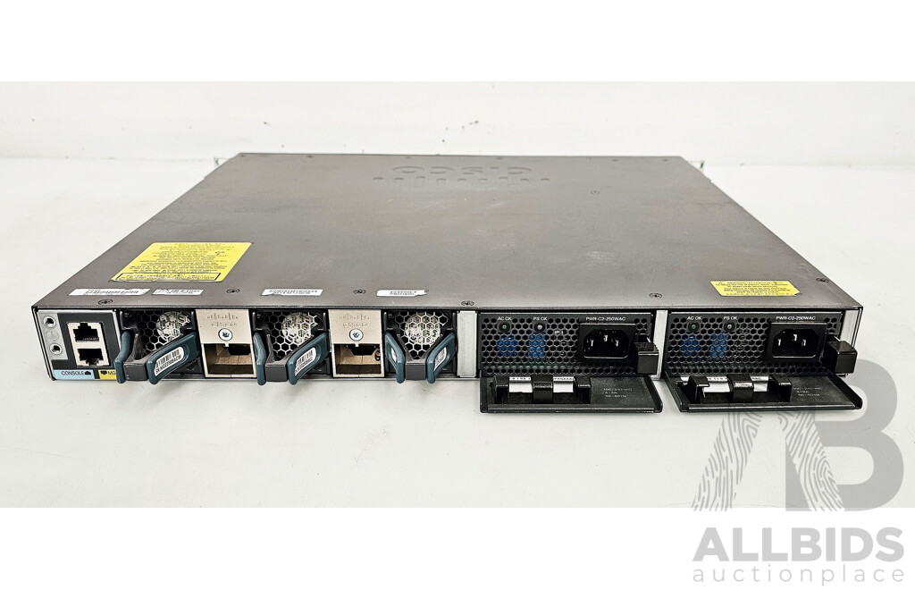 Cisco (WS-C3650-24TS-L) Catalyst 3650 24 4X1G 24-Port Gigabit Ethernet Switch