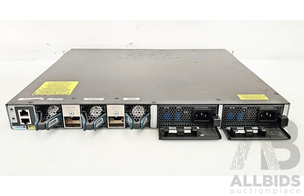 Cisco (WS-C3650-24TS-L) Catalyst 3650 24 4X1G 24-Port Gigabit Ethernet Switch