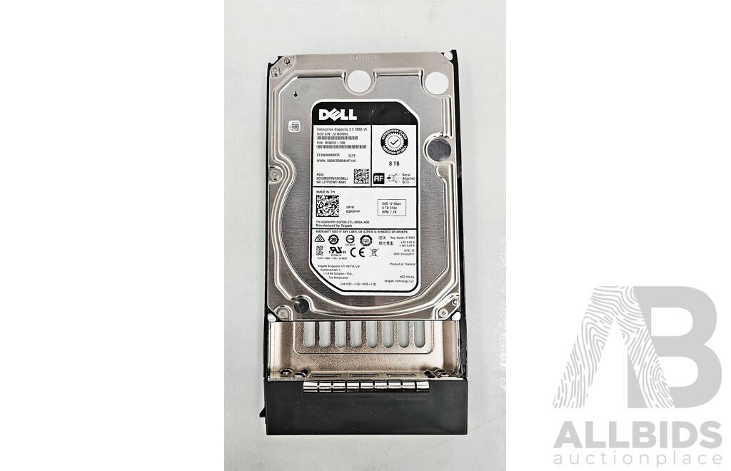 Dell (T8000NM0075) Enterprise 8TB SAS 12Gbps/12Gbps 7.2K 3.5-Inch Hard Drive