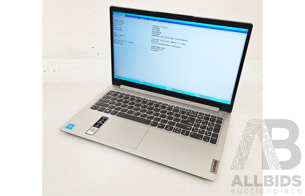 Lenovo IdeaPad 1 15IJL7 Intel Celeron (N4500) 1.10GHz 2-Core CPU 15.6-Inch Laptop