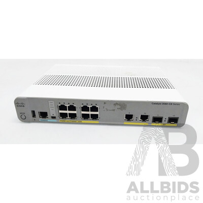 Cisco (WS-C3560CX-12PD-S) Catalyst 3560-CX Series 12-Port Gigabit Ethernet PoE+ Compact Switch