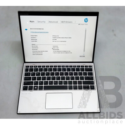 HP Elite X2 1013 G3 Intel Core I5 (8350U) 1.70GHz-3.60GHz 4-Core CPU 12-Inch Touchscreen Detachable Laptop