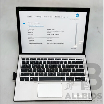 HP Elite X2 1013 G4 Intel Core I5 (8365U) 1.60GHz-4.10GHz 4-Core CPU 12-Inch Touchscreen Detachable Laptop