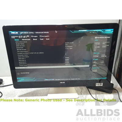 ASUS (Z240IC-H170) Zen AiO Pro Intel Core i7 (6700T) 2.80GHz-3.60GHz 4-Core CPU 23.8-Inch Touchscreen All-in-One Computer w/ Power Supply