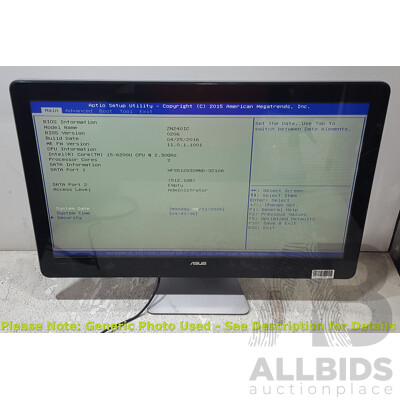 ASUS (Z240IC) Zen AiO Intel Core i5 (6200U) 2.30GHz-2.80GHz 2-Core CPU 23.8-Inch Touchscreen All-in-One Computer w/ Power Supply