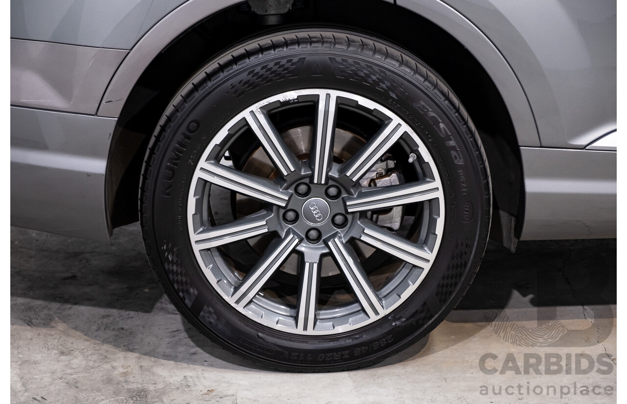 11/2015 Audi Q7 3.0 TDI Quattro (AWD) 4M 4d Wagon Graphite Grey Metallic Turbo Diesel V6 3.0L - 7 Seater