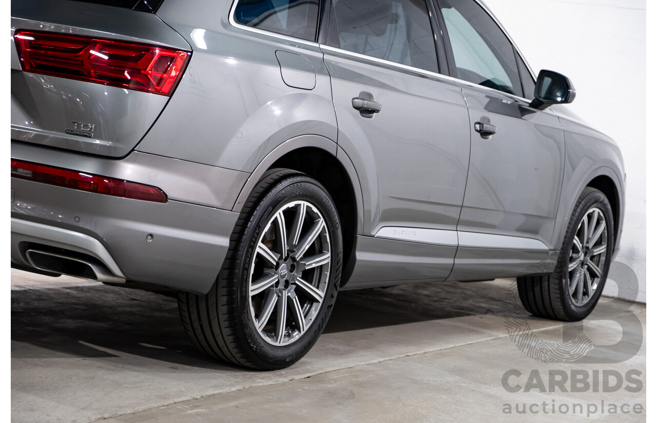 11/2015 Audi Q7 3.0 TDI Quattro (AWD) 4M 4d Wagon Graphite Grey Metallic Turbo Diesel V6 3.0L - 7 Seater