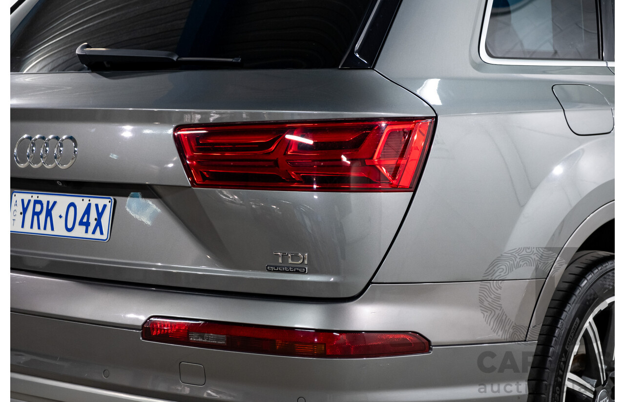 11/2015 Audi Q7 3.0 TDI Quattro (AWD) 4M 4d Wagon Graphite Grey Metallic Turbo Diesel V6 3.0L - 7 Seater