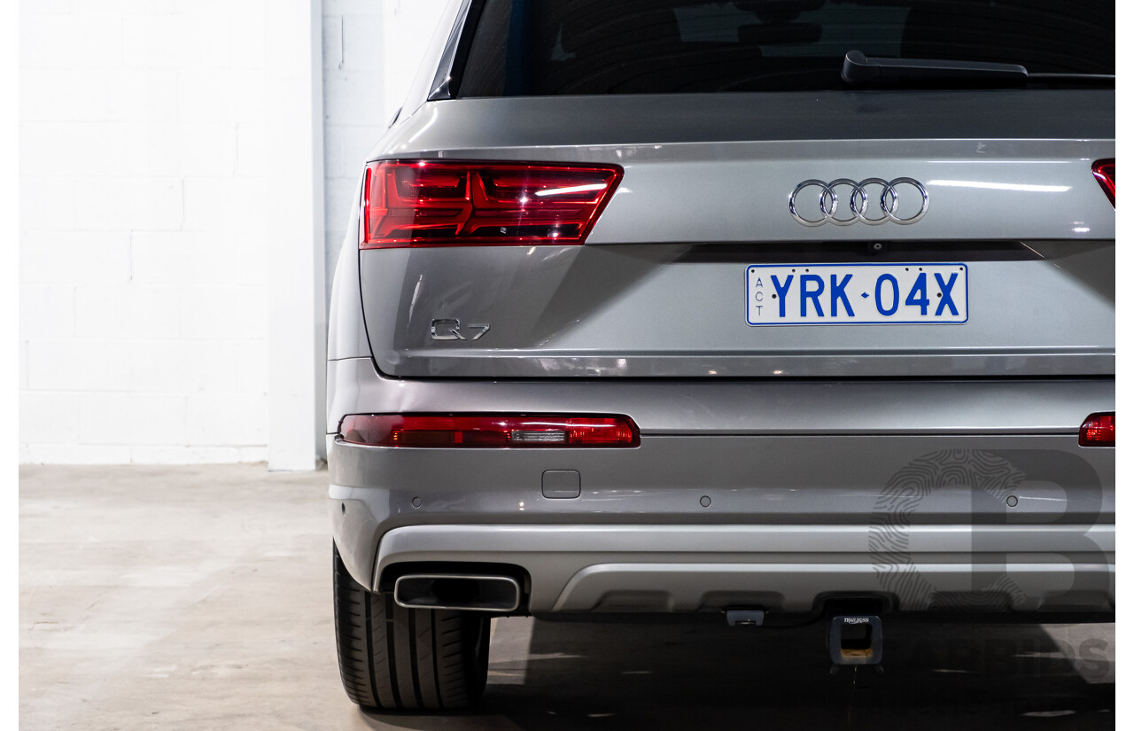 11/2015 Audi Q7 3.0 TDI Quattro (AWD) 4M 4d Wagon Graphite Grey Metallic Turbo Diesel V6 3.0L - 7 Seater