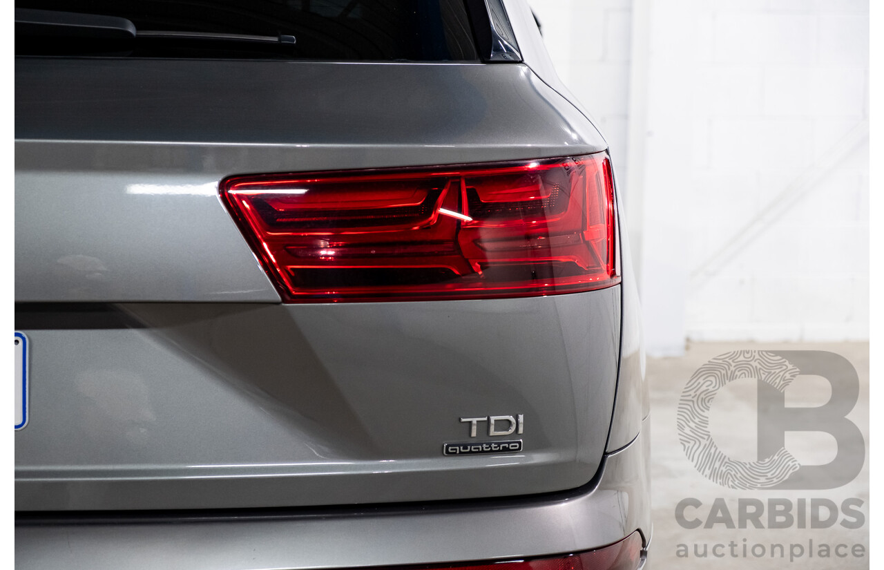 11/2015 Audi Q7 3.0 TDI Quattro (AWD) 4M 4d Wagon Graphite Grey Metallic Turbo Diesel V6 3.0L - 7 Seater
