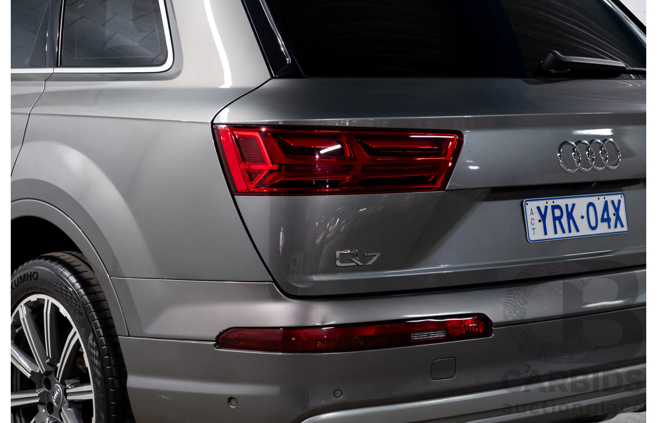 11/2015 Audi Q7 3.0 TDI Quattro (AWD) 4M 4d Wagon Graphite Grey Metallic Turbo Diesel V6 3.0L - 7 Seater