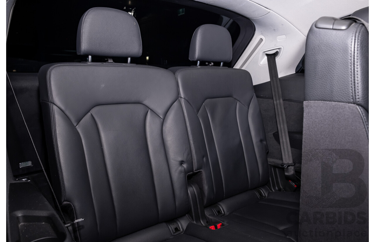 11/2015 Audi Q7 3.0 TDI Quattro (AWD) 4M 4d Wagon Graphite Grey Metallic Turbo Diesel V6 3.0L - 7 Seater