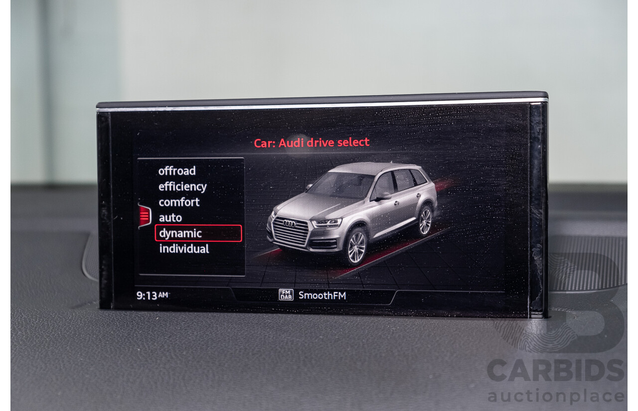 11/2015 Audi Q7 3.0 TDI Quattro (AWD) 4M 4d Wagon Graphite Grey Metallic Turbo Diesel V6 3.0L - 7 Seater