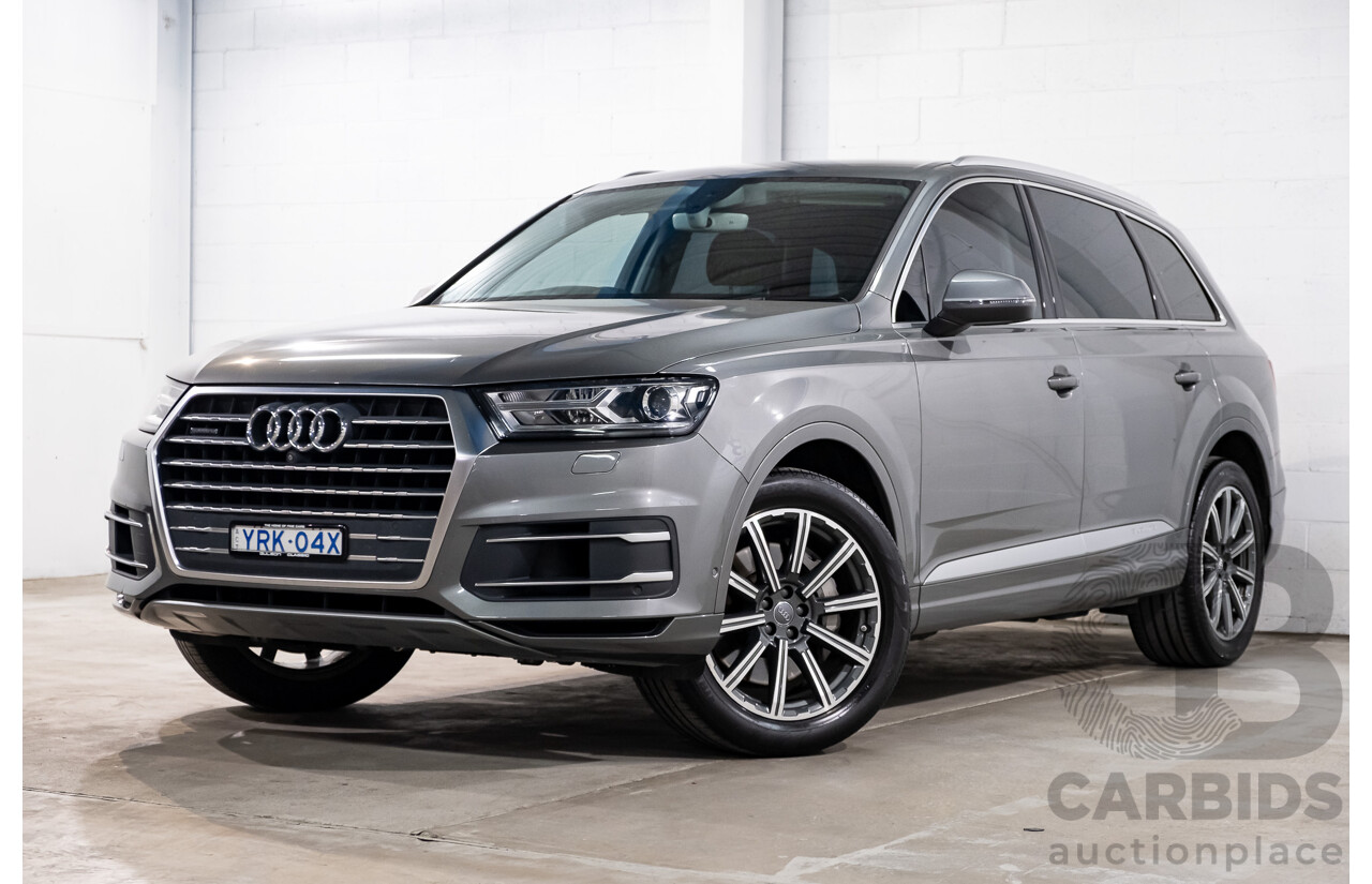 11/2015 Audi Q7 3.0 TDI Quattro (AWD) 4M 4d Wagon Graphite Grey Metallic Turbo Diesel V6 3.0L - 7 Seater