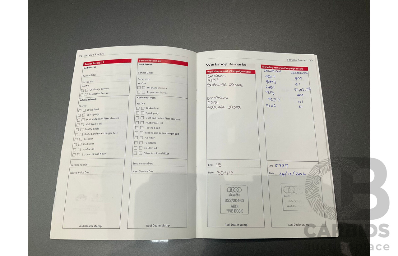 11/2015 Audi Q7 3.0 TDI Quattro (AWD) 4M 4d Wagon Graphite Grey Metallic Turbo Diesel V6 3.0L - 7 Seater