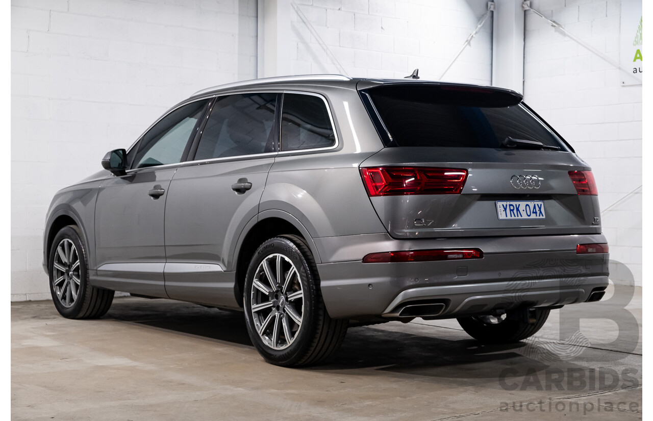 11/2015 Audi Q7 3.0 TDI Quattro (AWD) 4M 4d Wagon Graphite Grey Metallic Turbo Diesel V6 3.0L - 7 Seater
