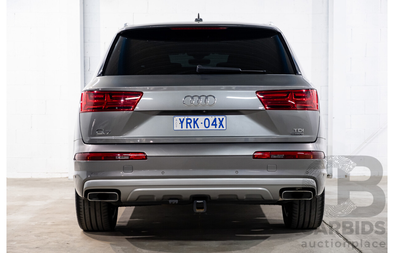 11/2015 Audi Q7 3.0 TDI Quattro (AWD) 4M 4d Wagon Graphite Grey Metallic Turbo Diesel V6 3.0L - 7 Seater