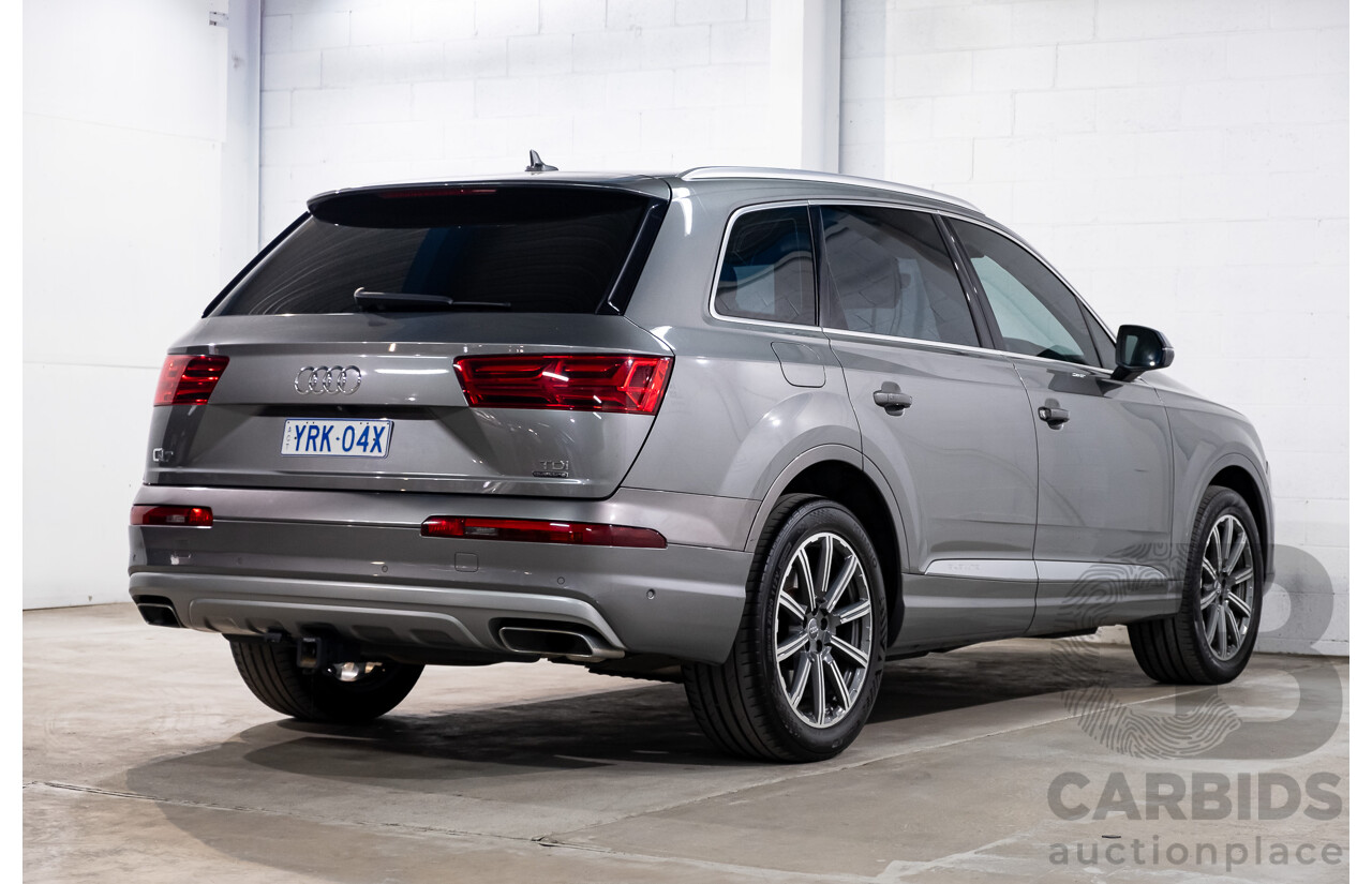 11/2015 Audi Q7 3.0 TDI Quattro (AWD) 4M 4d Wagon Graphite Grey Metallic Turbo Diesel V6 3.0L - 7 Seater